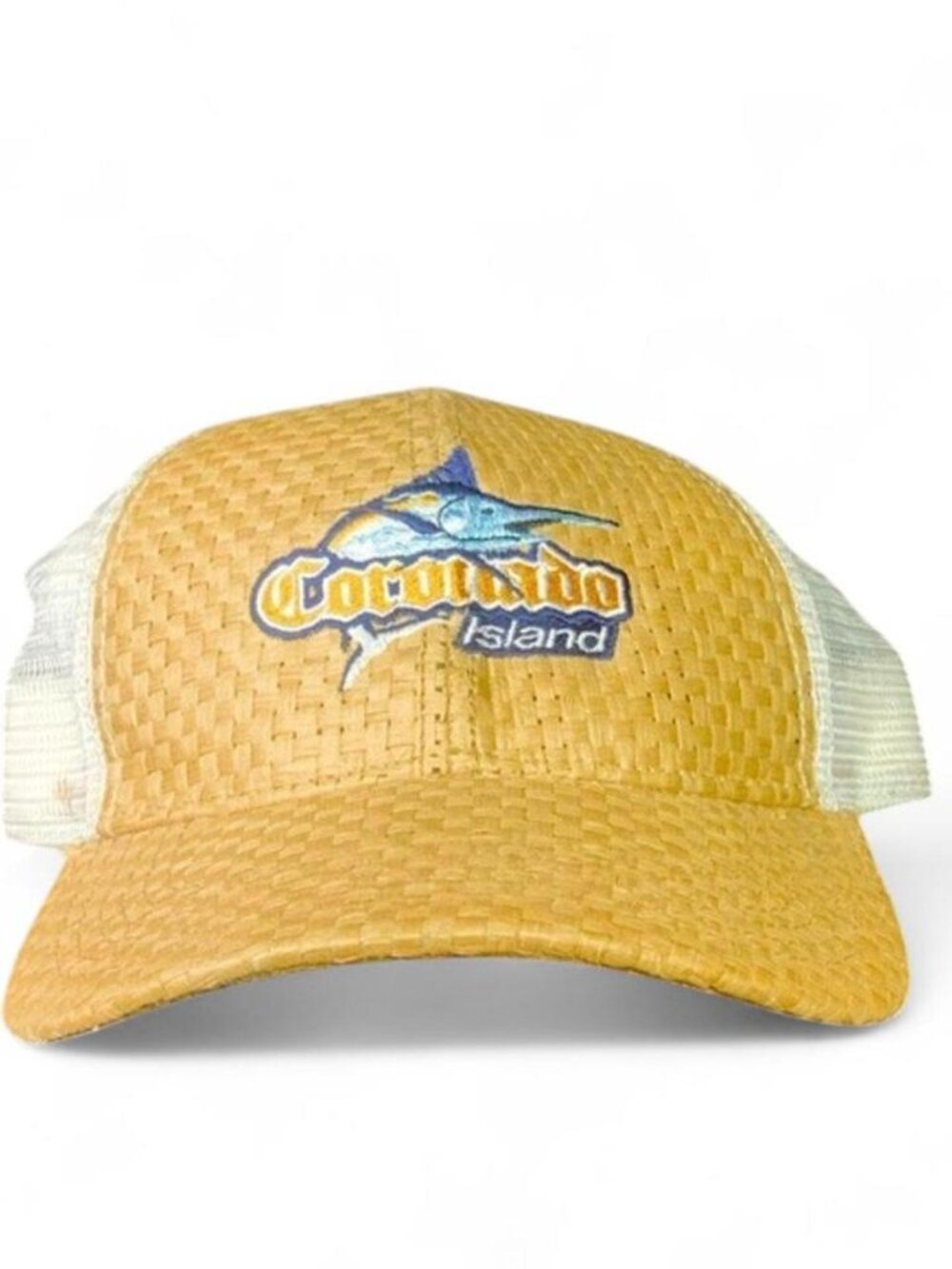Coronado Island Straw and Mesh Trucker Hat